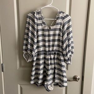 Anthropologie Holding Horses Striped Romper
